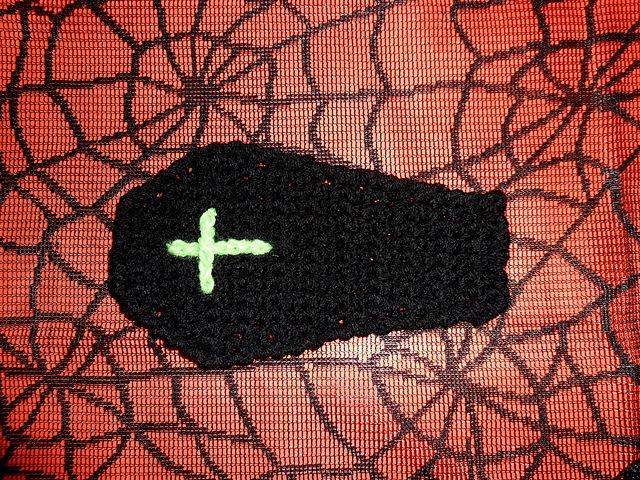 Gothic Halloween Coffin Coaster