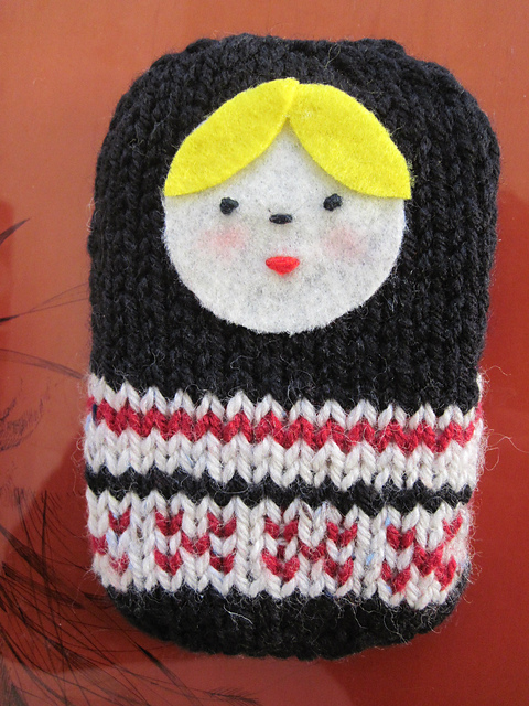 Matryoshka Doll Buttoned Pouch