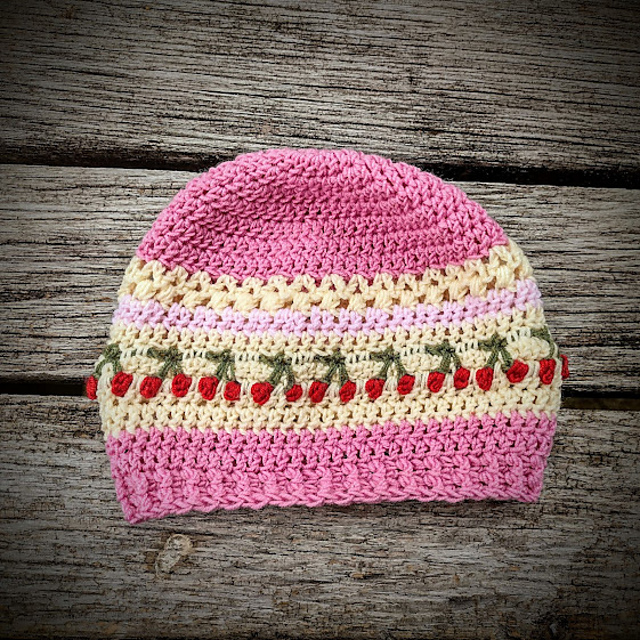 Cherry Baby Beanie