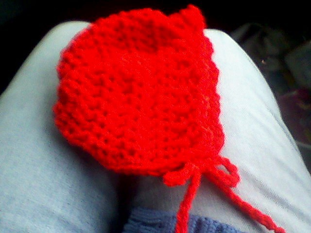 Crocheted Newborn Bonnet 
