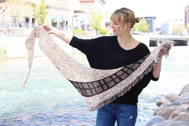 Fuzzball Bandolier Shawl