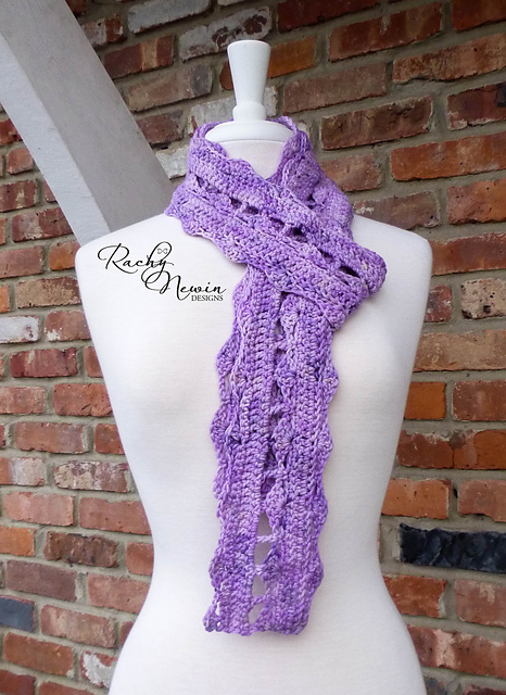 Midnight Shadows Edged Scarf