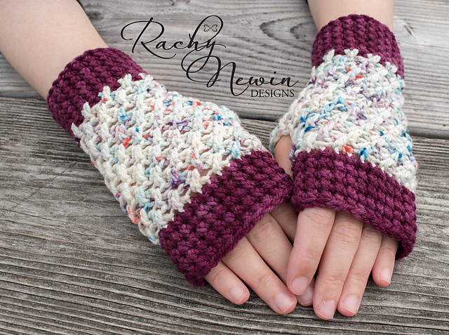 Enchanted Rose Mitts
