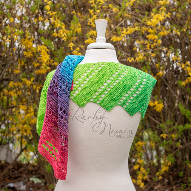 Rainbow Days Shawl