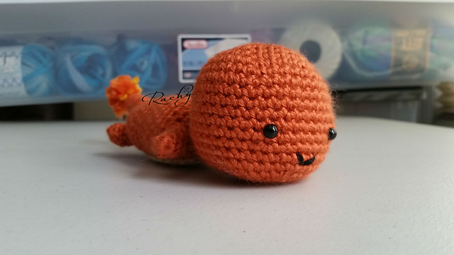 Charmander on His Belly