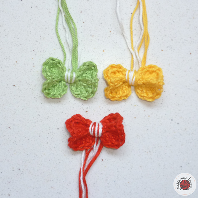 Ravelry Little Bow Tie Applique pattern by Raffaella Tassoni