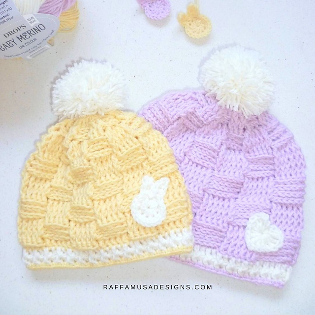 Basketweave Baby Beanie