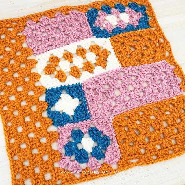 Ravelry: Rectangle Patchwork Square pattern by Raffaella Tassoni