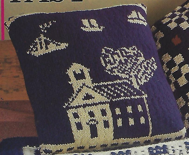 Boston Town Border Pillow