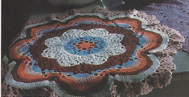 Multicolored Wool Doily