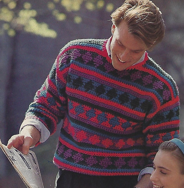 Diamond and Stripes Pullover