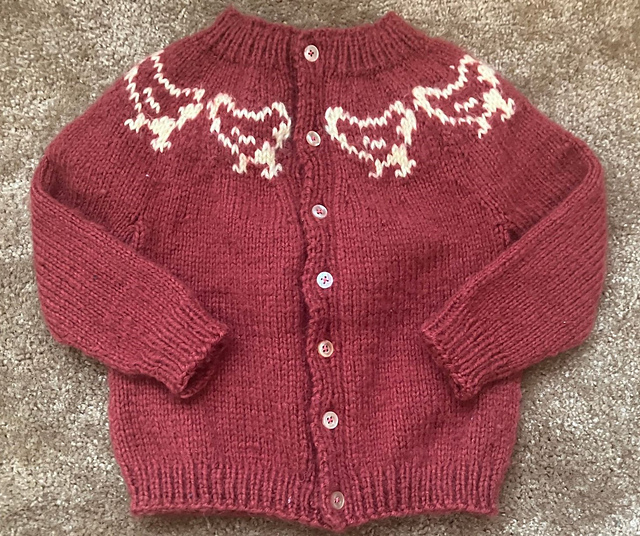Chicken Cardigan - 12-18mos