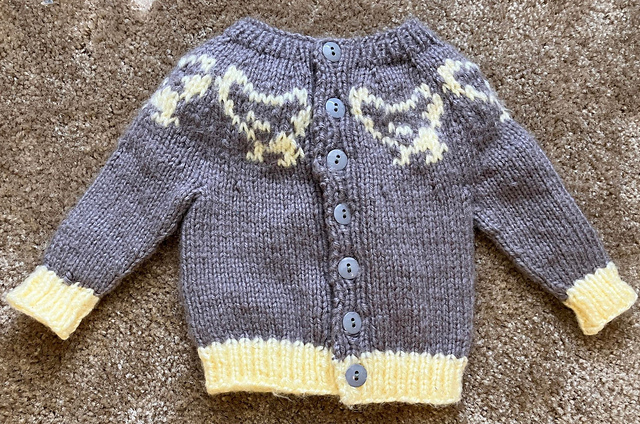 Chicken Cardigan - 0-6mos