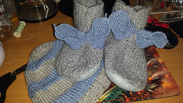 Adult Beanie and Bunny Slippers set
