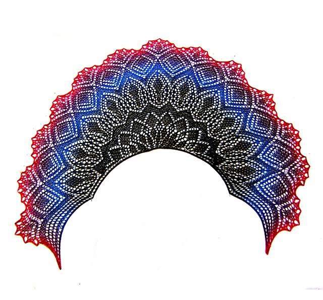 To the Heart of the Mountain Shawl