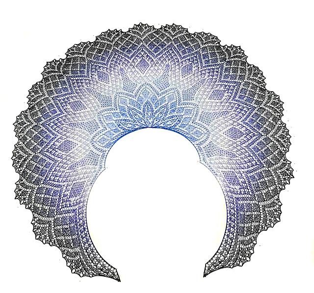 Evening Star Lace Shawl