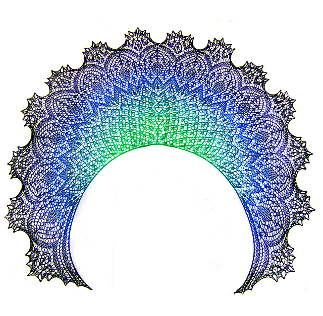 Andromeda Galaxy Lace Shawl
