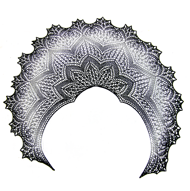 Lunar Voyage Lace Shawl