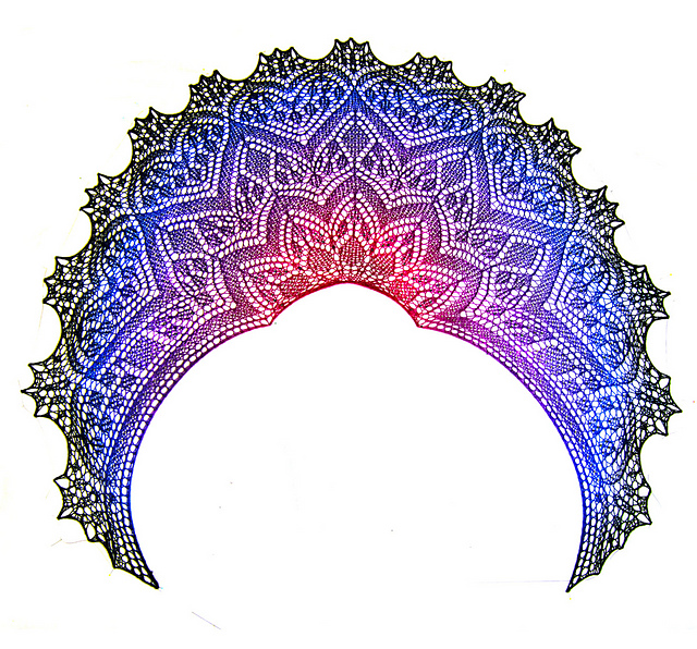 Across the Universe Lace Shawl
