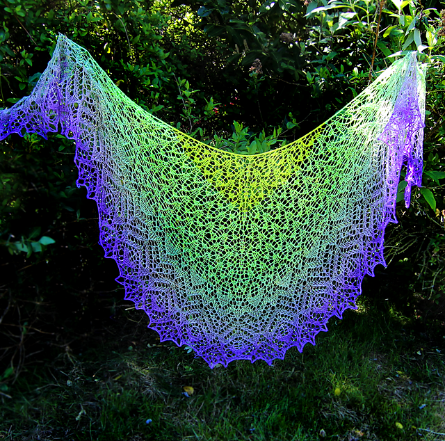 Wisteria Falls Lace Shawl