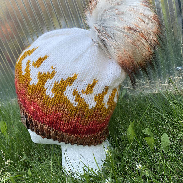 Ravelry: Flickering Flames Toque pattern by Allison Peters