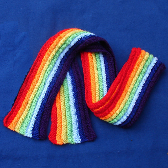 My rainbow scarf