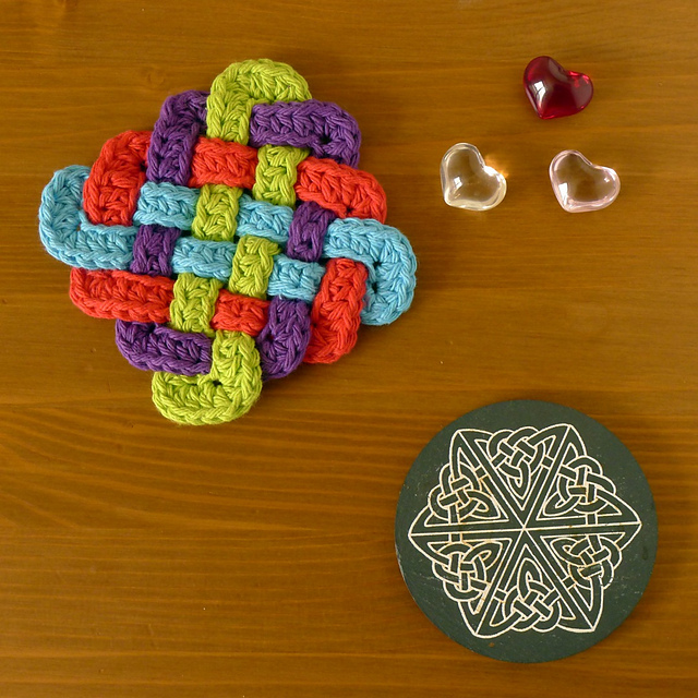 Worsted Celtic Coasters