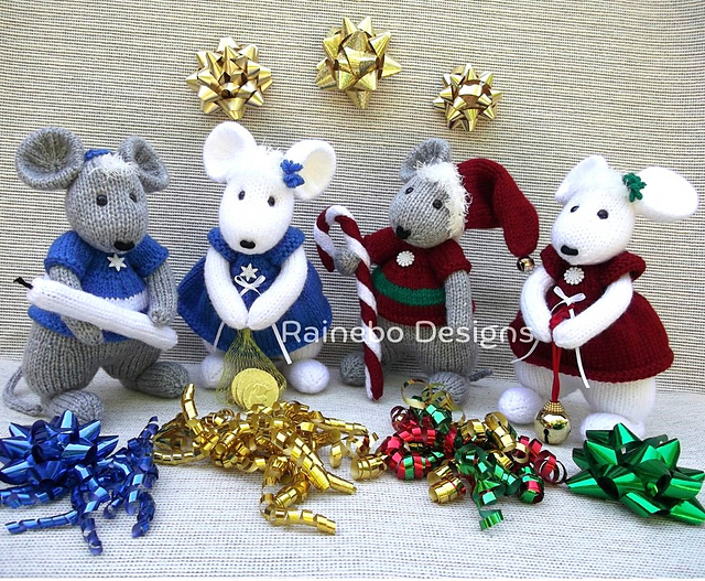 NATAL DESIGN - mice　GOCCODO × NATAL DESIGN" Ravelry: Christmas & Hanukkah Mice pattern by Lorraine Pistorio