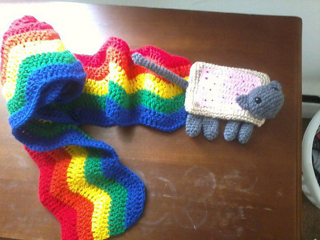Nyan/Poptart Cat Scarf
