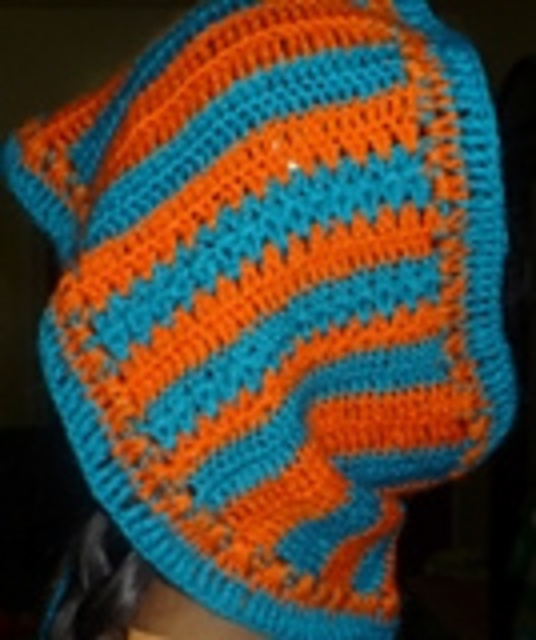 crochet eye catchy scarf