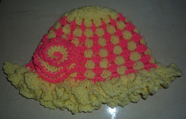 ruffled hat
