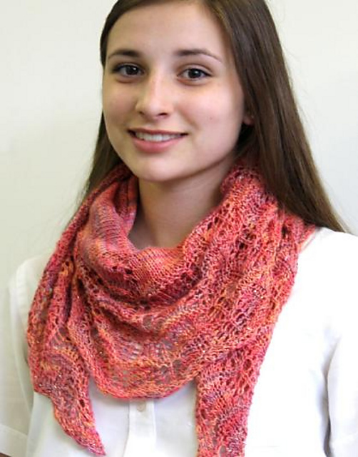 Rolling Waves Shawlette