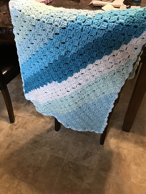 C2C Preemie baby blanket