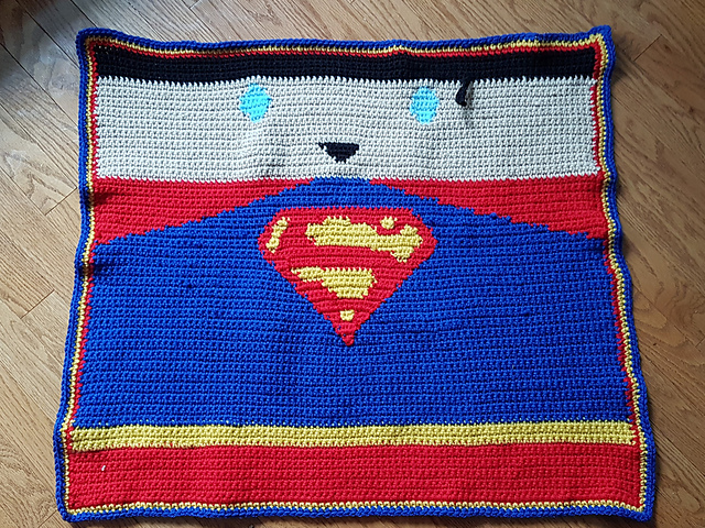 superhero SUPER blanket