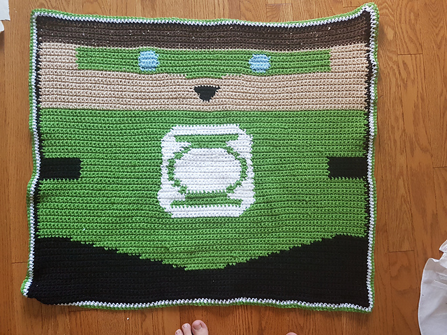 superhero GREEN blanket