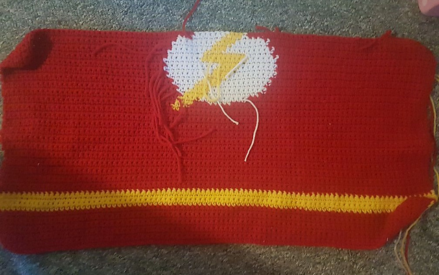 superhero FLASH blanket