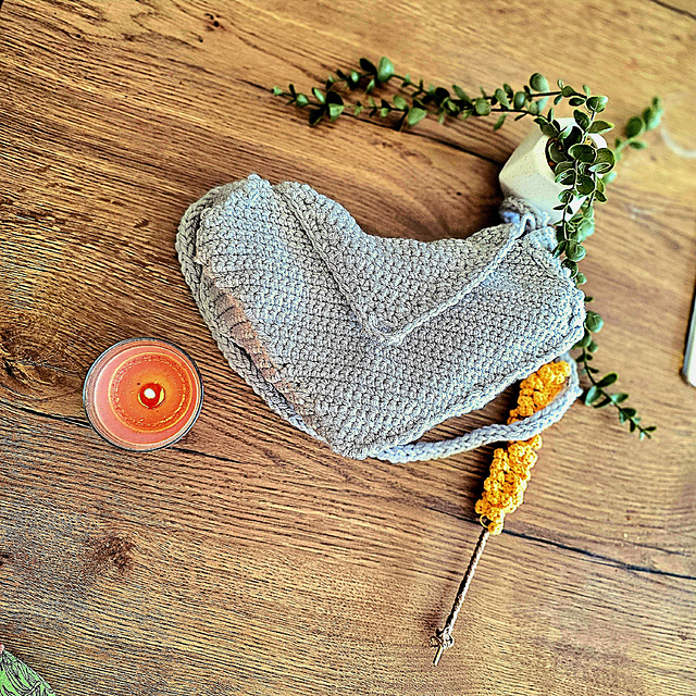 Crochet Heart Bag