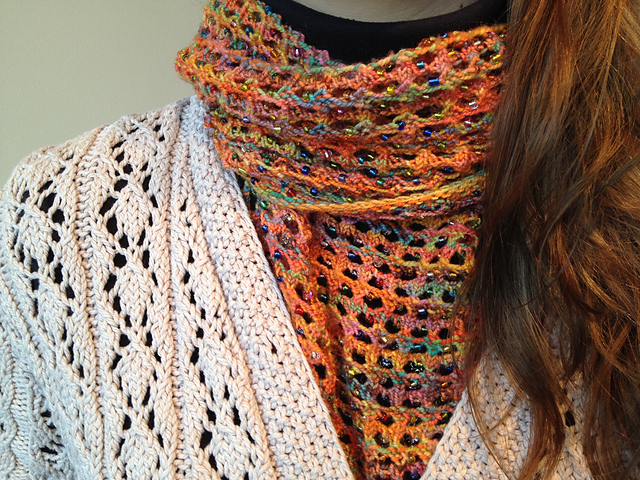Bohemian Beaded Scarf