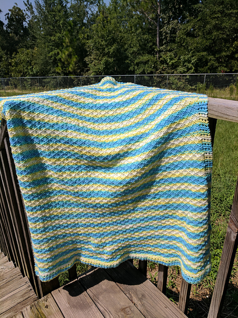 Pleated Herringbone Blanket