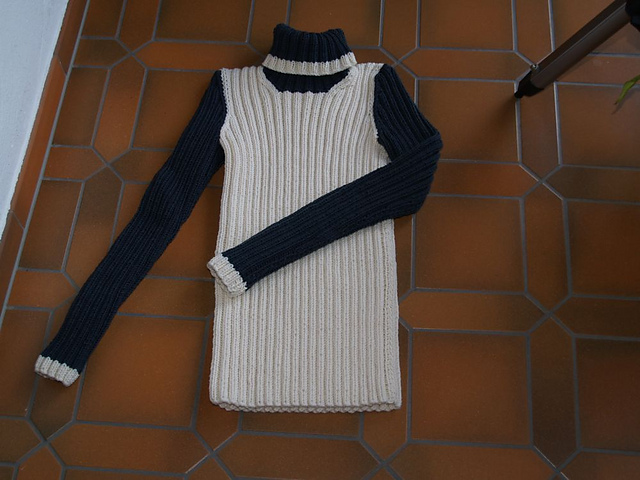 30 Sweater with Rib Pattern