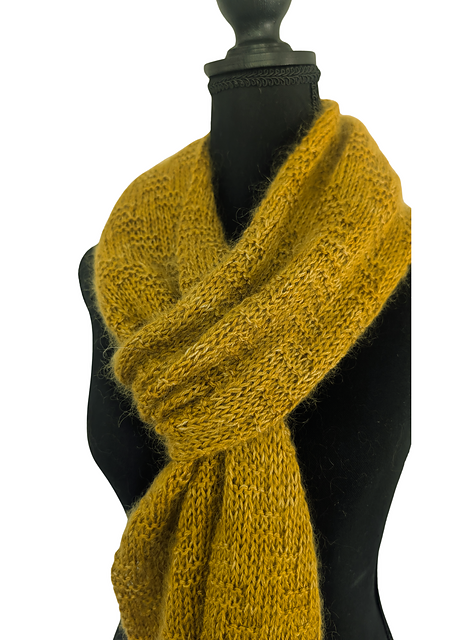Garter Stitch Step Scarf