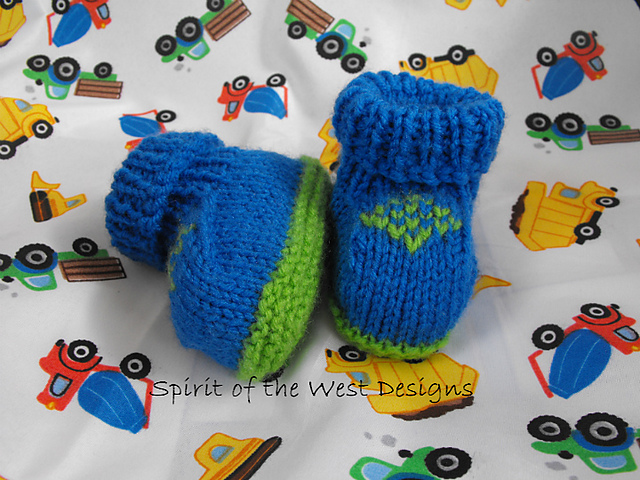 Emeralds Baby Booties