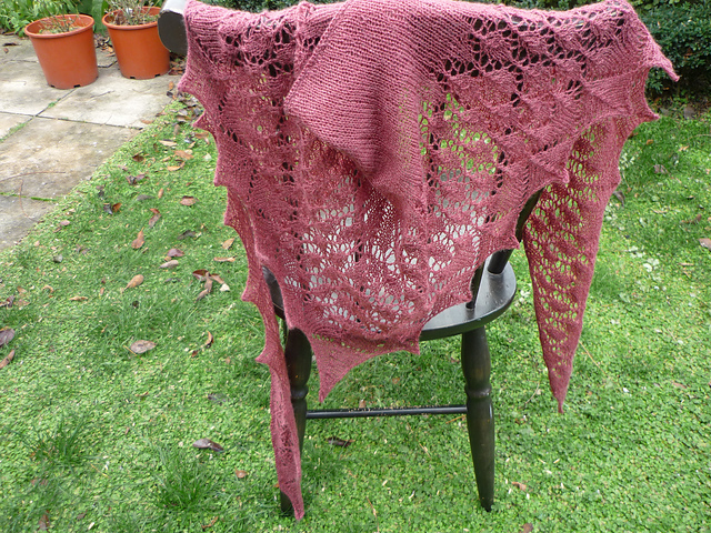 Style 4 Shawl with Crochet Edging