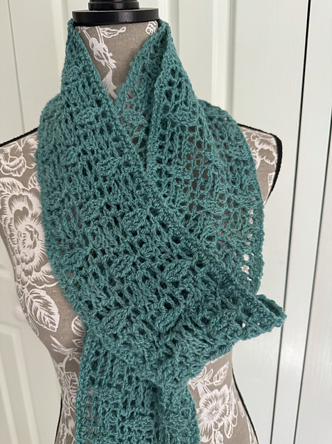 Ravelry: Dew Drops Scarf pattern by Fiona Langtry