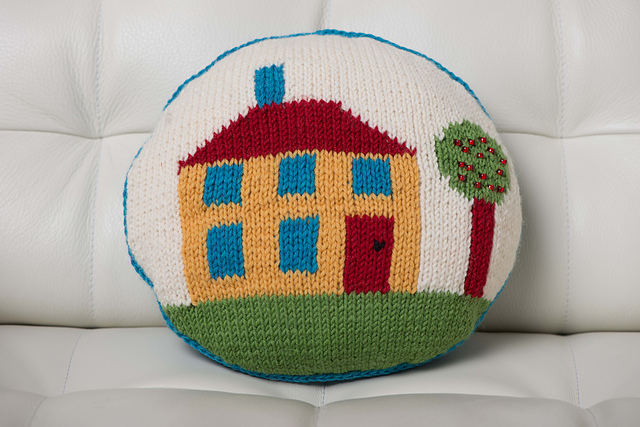 Ravelry: Little House on the Pillow pattern by Cynthia Spencer