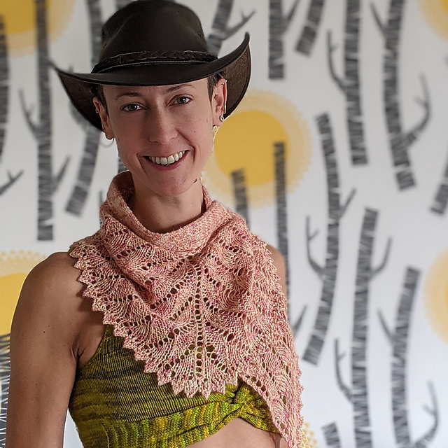 Feathery Reflection Shawl