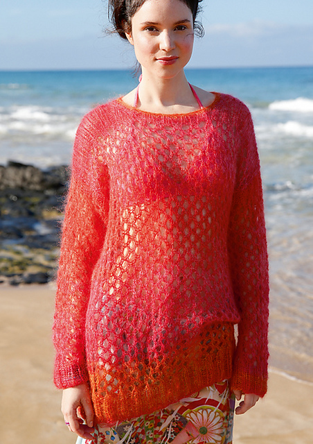 # 06 Pullover mit Netzmuster