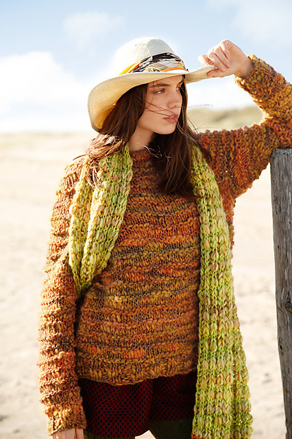 #31 Raglanpullover mit Querrippen