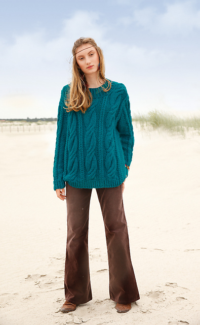 # 09 Pullover mit dicken Zöpfen