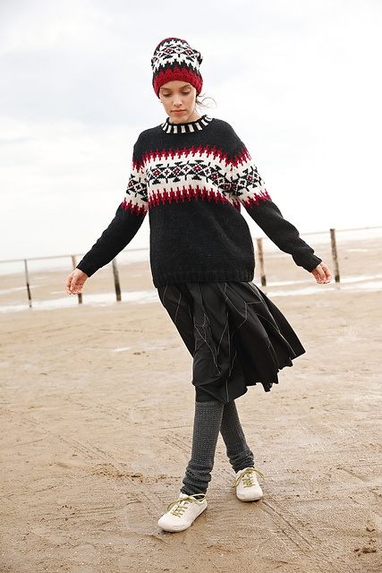 # 15 Pullover mit Jacquardmuster